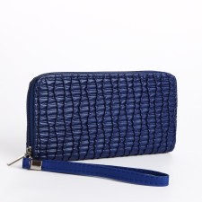 Women's wallet with lightning, blue color