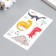 Tattoo on the body color phosphorus "dinosaurics" mix 12x7.5 cm