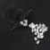 Runes for fortune telling "Scandinavian", 25pcs, black marble
