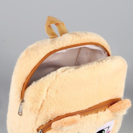 Baby plush backpack for the girl “Flower Fluff”, 24 × 22 × 7 cm-5