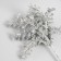 Decorative bouquet "Flower" length 22 cm, silver