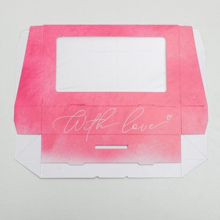 Confectionery packaging, a box with lamination "with love", 20 x 12 x 4 cm-2