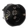 Installation box Tundra, 68x45 mm, IP20, for solid walls, black color