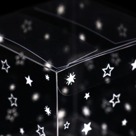 Folding box from PVC "Starfall", 7 x 7 x 7 cm-2