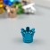 Busina for creativity plastic "Crown glossy metallic" mix 1.4x1.4x1.2 cm