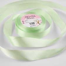 Satin tape, 25 mm × 23 ± 1 m, pale green # 50 color