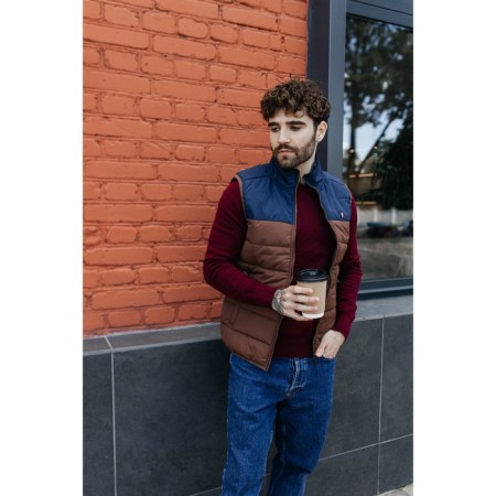Male ise vest, size 50, brown color-2