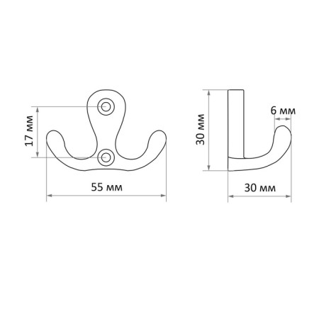 Furniture tundra TKD003, two -rod, bronze, 8 pcs TMP-4