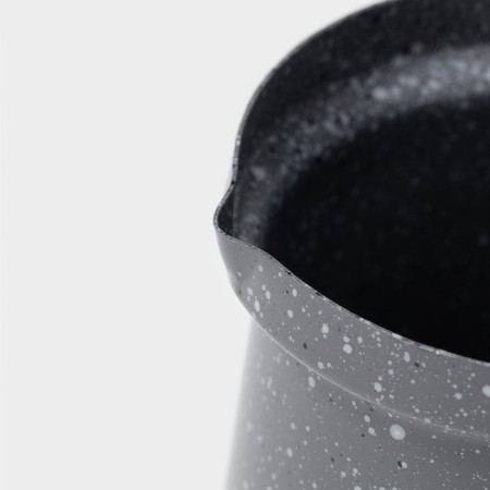 Turk Dolyana “Marble Gray”, 350 ml, D = 8 cm, 19.5 × 8.5 × 12 cm, plastic handle, anti -stick coating, induction, color gray-2