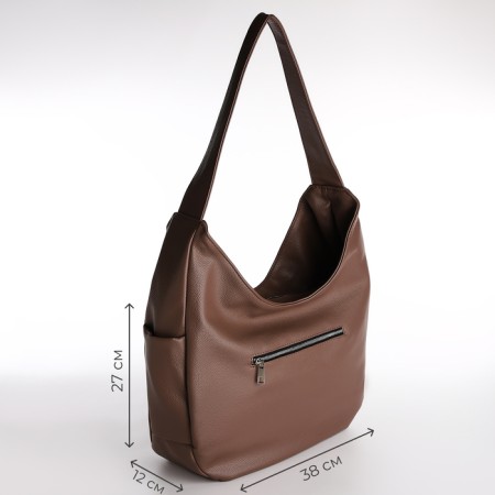 Female bag Textura, bag, large size, brown color-1