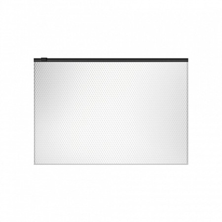 The convert folder on the A4 ZIP-Molniya, 180 μm, Erichkrause Diamond Total White, up to 100 sheets, white