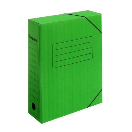 Archive folder on gum Calligrata, microhofrocard, 75 mm, up to 700 l, green-3