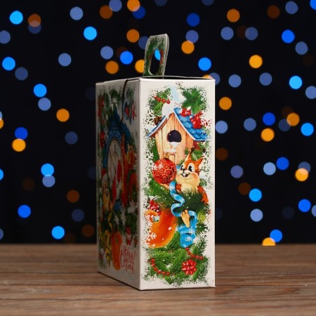 Gift box "Squirrels and arrows", 15.5 x 7 x 18.5 cm-3