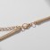Piece with pearls "Style" bead in oval, white color in gold, 40 cm