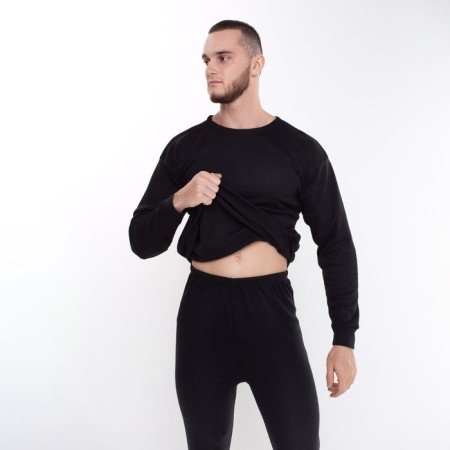Male thermal underwear (jumper, pants) was launched, black color, size 48-50-4