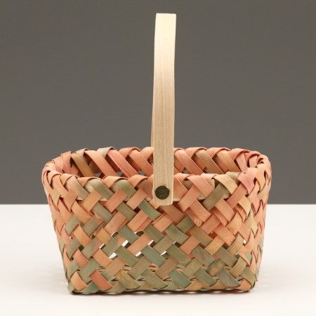 Wicker basket, 16.5 x 13.5 x 8.5/19.5 cm, multi -colored, sequoia-1