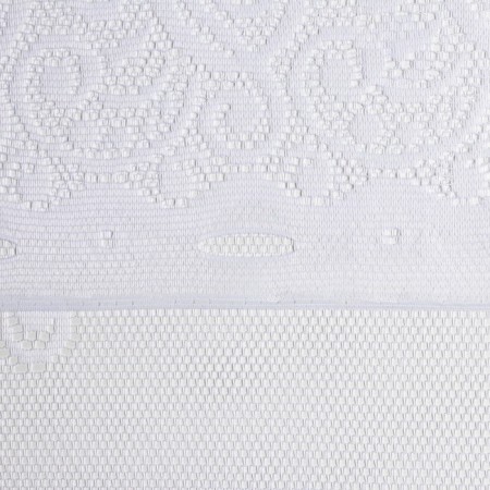 Tulle to the kitchen without curtain tape, 200x165 cm, white color, 100% polyester-2