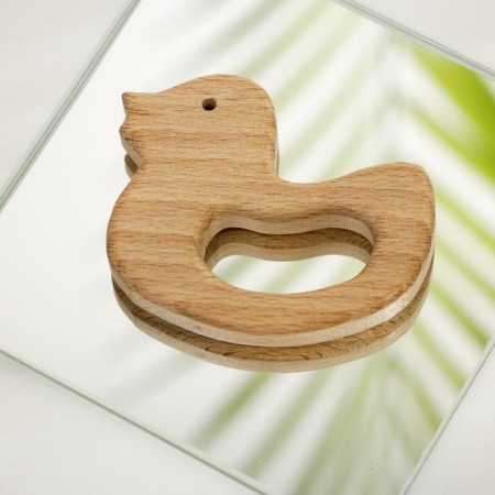 Set "Charm": Bamboo toothbrush, wooden toy-3