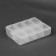 Organizer for needlework, with a suspension, 8 departments, 8 × 6 × 2 cm, the color is transparent