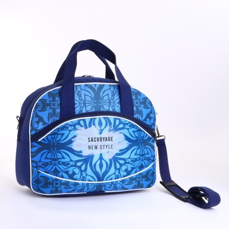 Small 20 "Small" with a bag, a lightning department, an outer pocket, blue color-9