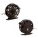 Inertial coil, metal, diameter 6.5 cm, dark brown color, TL65