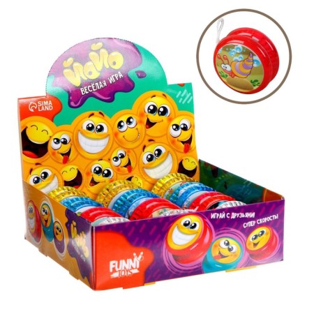 Yo-yo "sea inhabitants", light, mix color, in showbox-3