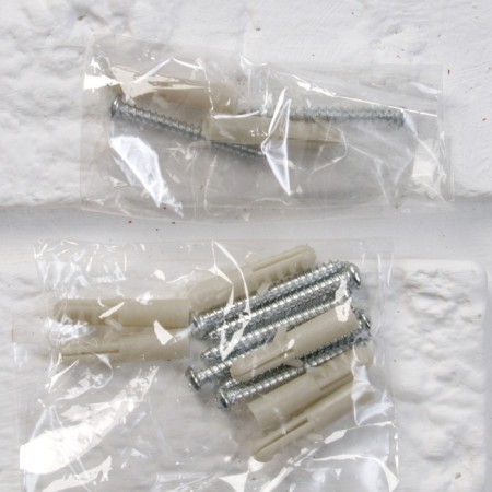 A set of wall shelves "Ski" white, 60*15cm, thickness 3cm-4