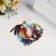 Tattoo on the body color "Lis-Indian with butterflies" 8x8 cm
