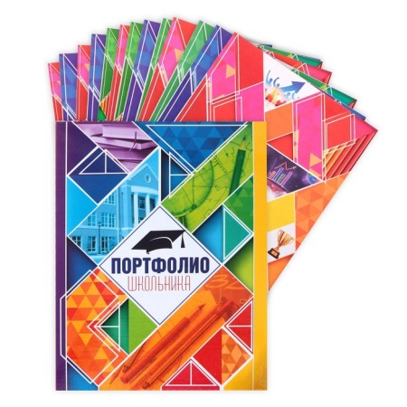 School folder on the rings "Portfolio of the Schoolchman", 13 sheets-undergraduate, 24.5 x 32 cm.-5