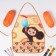 A set of children for creativity "Cheburashka", (apron 49x39 cm and sleeves)