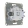 Glossa switch Sche GSL000253, 10 A, 2 keys, with backlight, beige color