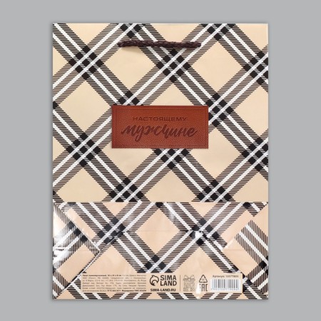 Gift Package Laminated, packaging, “Real man”, MS, 23 x 18 x 8 cm-7