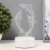 Sensor Lamp "dolphins" LED 7 USB colors/from batteries white RISALUX