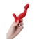 Prostate vibro -stimulator, silicone, red color, 12.5 cm