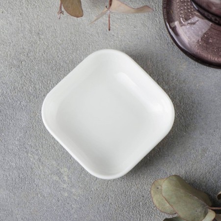 Porcelain dish wilmax, d = 6.5 cm, white color-1