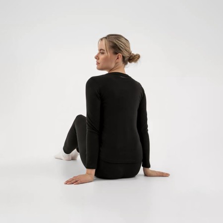 Women's thermal Bellard, Set: longsliv, leggings, size XS, black-3