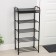 Shoe stand, 5 tiers, 45 × 30 × 95 cm, black color