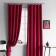 Set of curtains "Tina", size 2x145x270 cm, red color