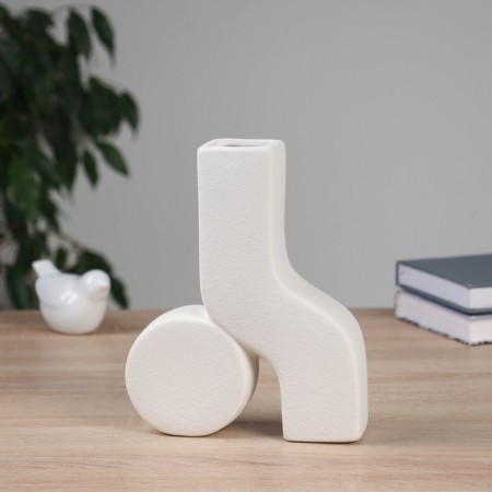 VAZA Ceramics desktop "Olav" 19.5x16 cm, white