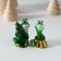 Polystone souvenir "Snake with New Year's mood" MIX 3x2x4 cm