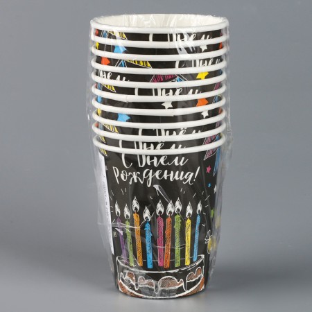 A one -time paper glass "Cake", 250ml.-2