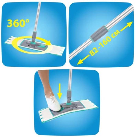 Hausmann Profi Professional mop for wet floor cleaning with telescopic handle-5