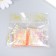 Decor for creativity Plastic "Flash" Holography Pink set 6 pcs 4x3 cm