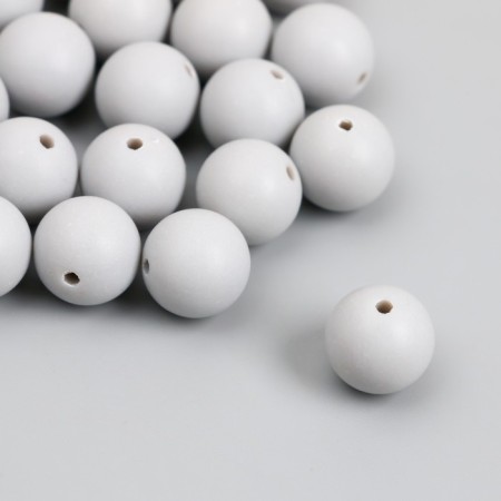 Beads for creativity plastic "Gray Storm" matte D = 1.2 cm set 20 g