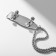 Pendant of the male "skateboard", color silver, 69 cm