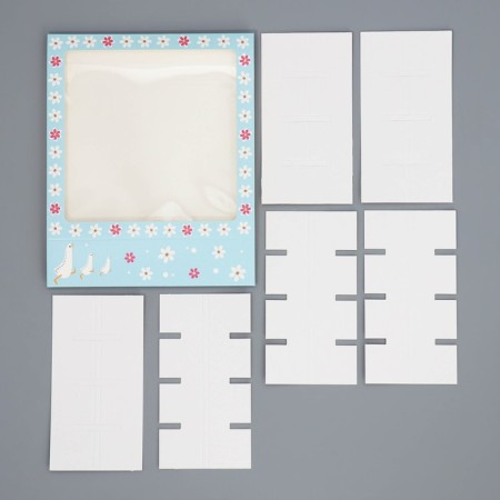 Box for sweets, confectionery packaging, 16 cells, “best educator” 17.7 x 17.7 x 3.8 cm-6