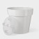 Kashpo for flowers with an insert "Porto", 15 l, white color