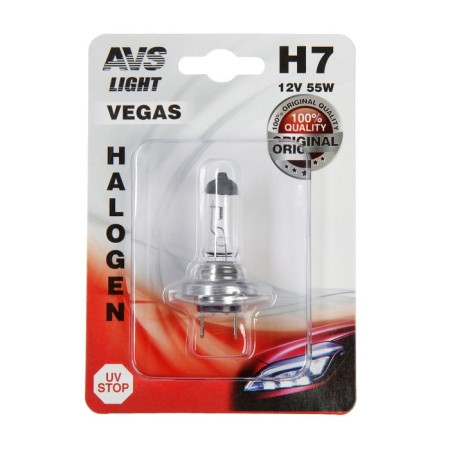 Car lamp AVS VEGAS, H7, 12 V, 55 W, blister-1