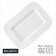 Porcelain rectangular Magistro Crotone, 35.7 × 25.6 × 3.1 cm, white color