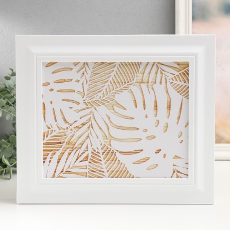 Key closed "leaves" 26.5x31.5 cm white